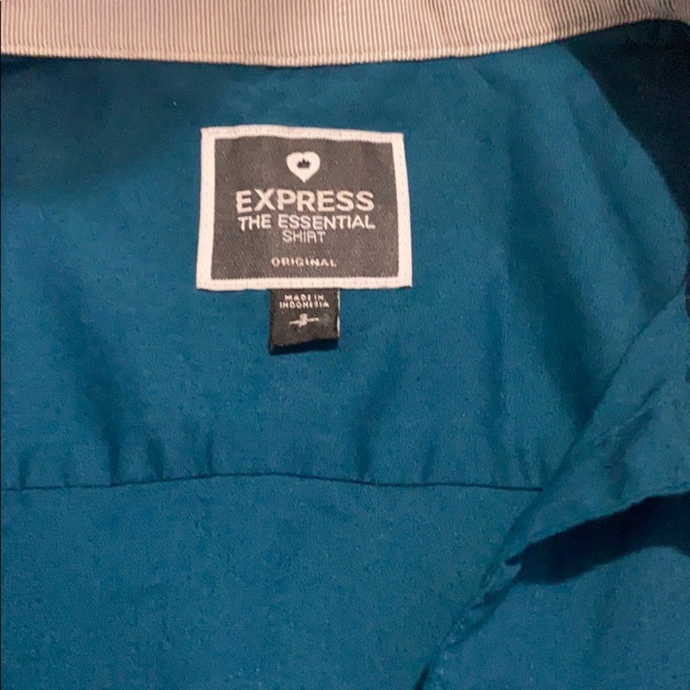 Express Blue Button Down - image 3
